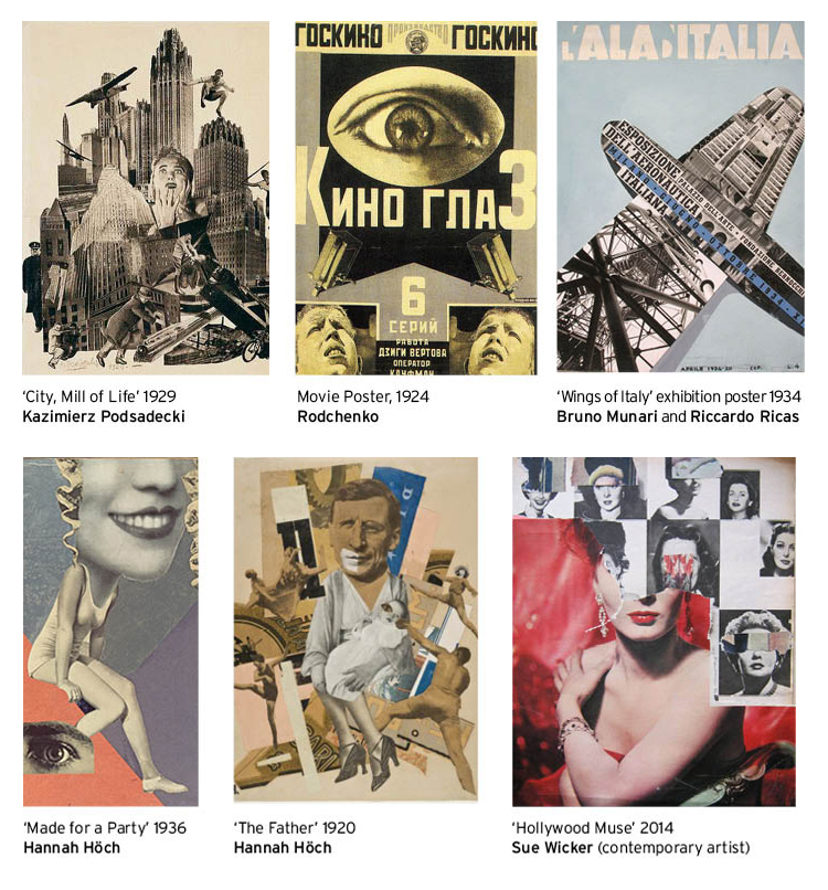 Photomontage images - Dada and Constructivists