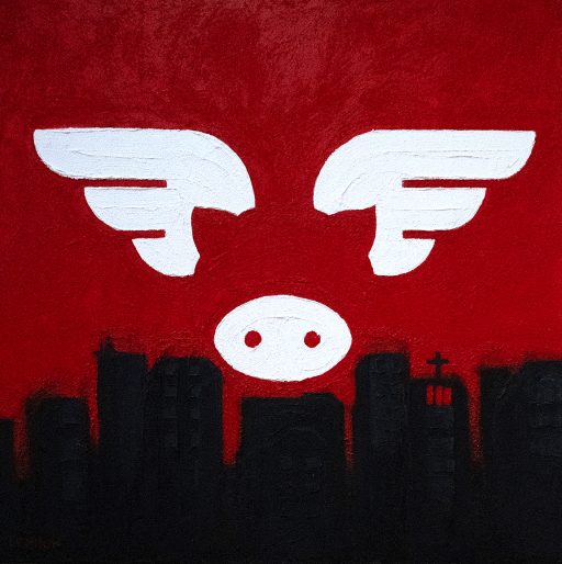 CAPITAL GAINS / 2023 / ACRYLIC ON CANVAS / 60 x 60cm / £325 + PP CAPITAL GAINS / 2023