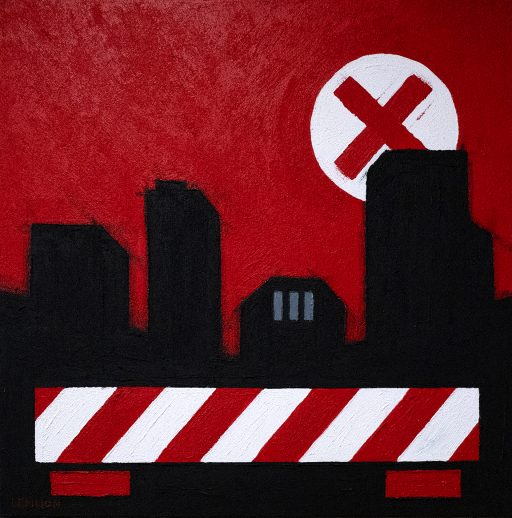 THE ESTATE / 2023 / ACRYLIC ON CANVAS / 60 x 60cm / £325 + PP THE ESTATE / 2023