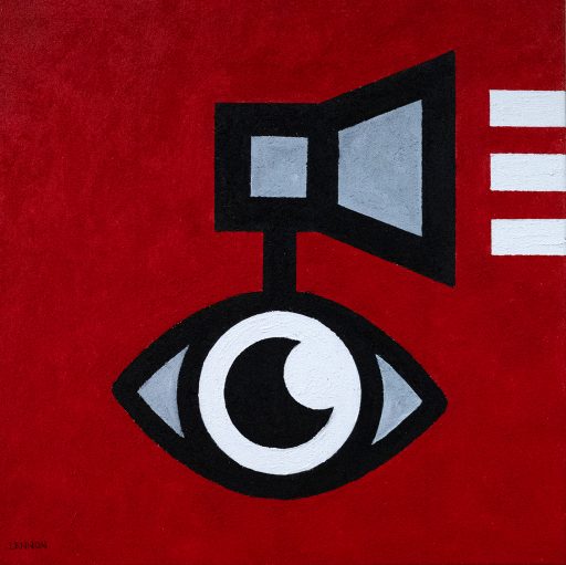 NOTHING WRONG, NOTHING TO FEAR / 2023 / ACRYLIC ON CANVAS / 60 x 60cm /SOLD NOTHING WRONG, NOTHING TO FEAR / 2023