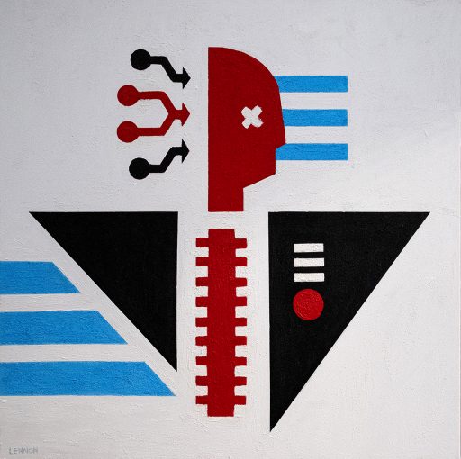 WELCOME IN / 2023 / ACRYLIC ON CANVAS / 100 x 100cm / £425 + PP WELCOME IN / 2023